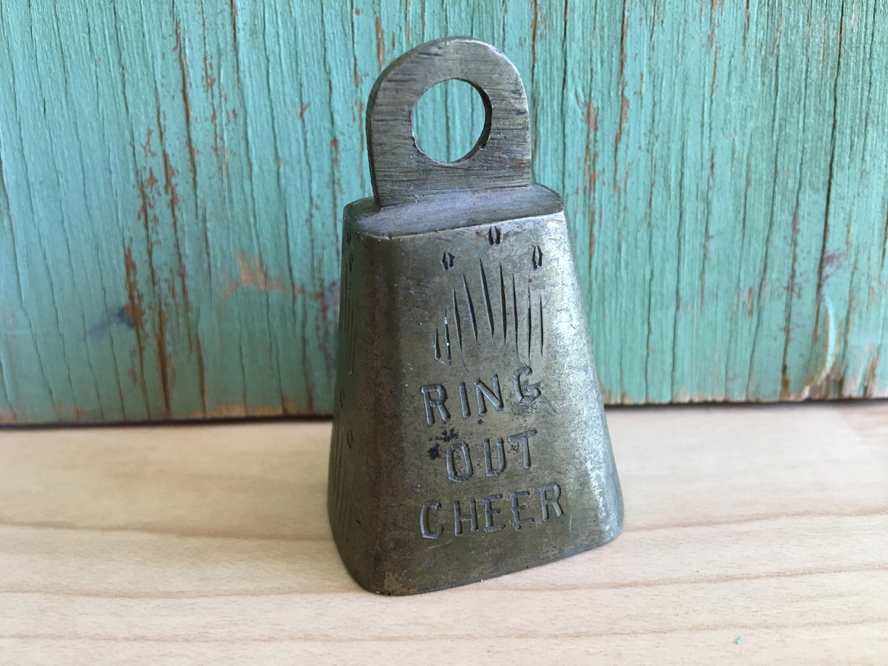 Vintage Brass Bell, Hanging Door Ringer, Shop or Store Supply