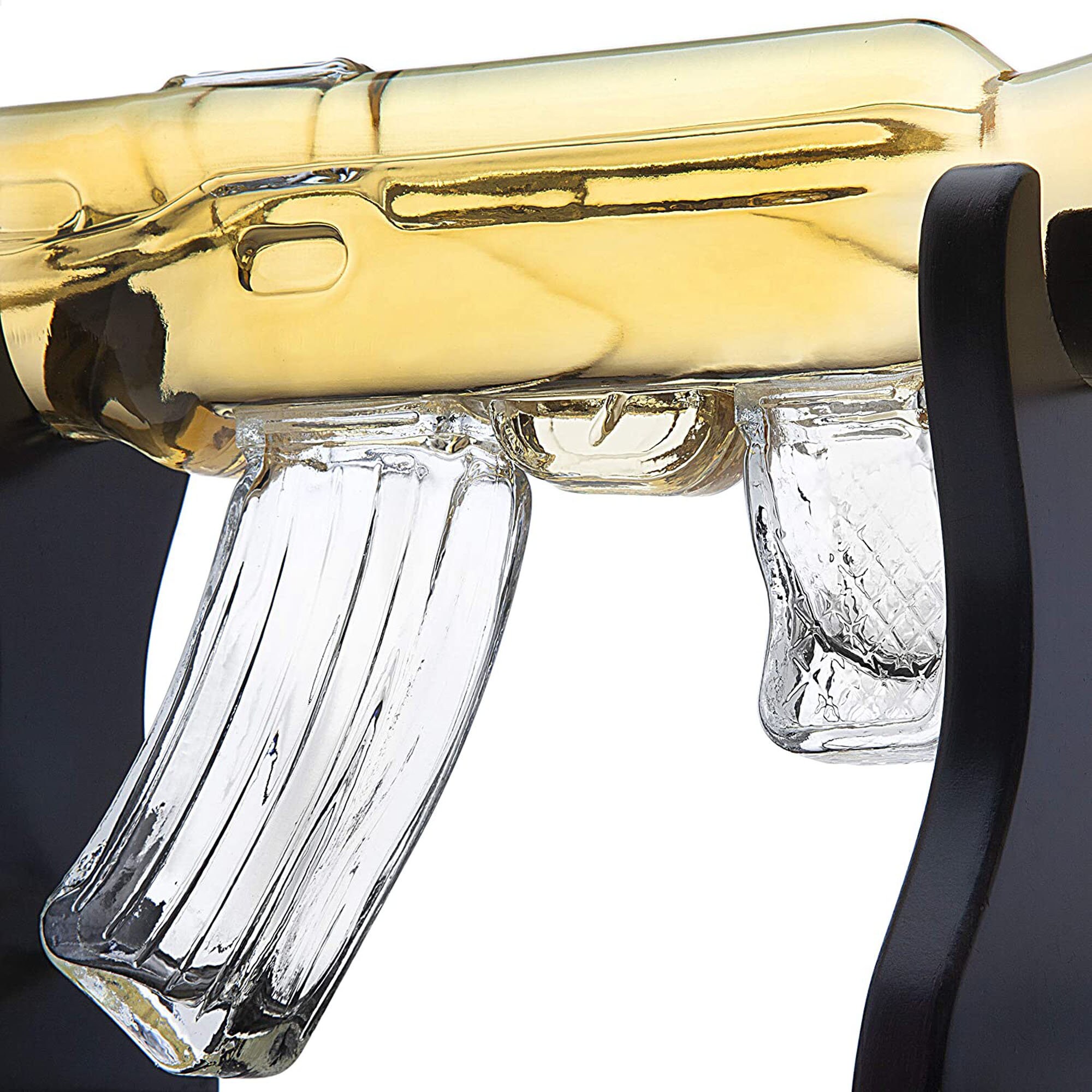 rifle gun whisky decanter