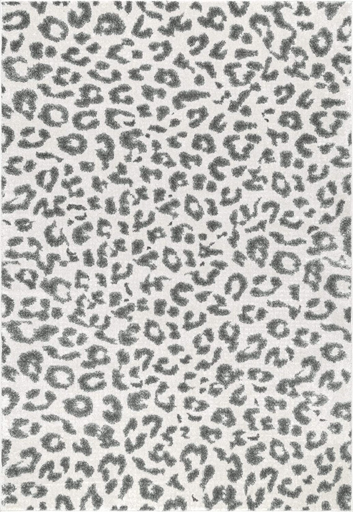 White Leopard Skin Printed Motif Rug Soft Carpet Cheetah Etsy