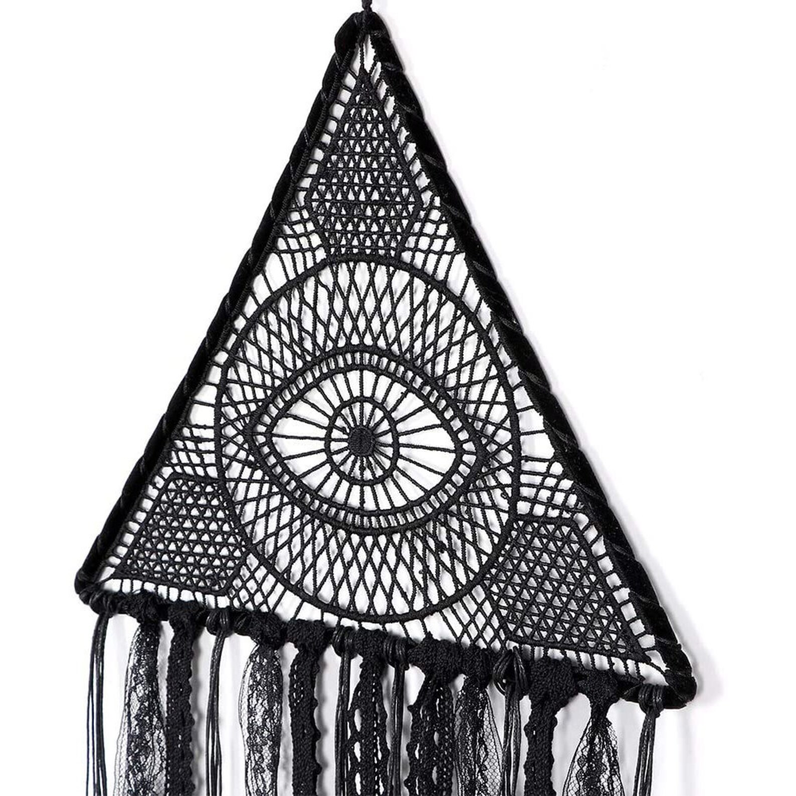 Dream Catcher Evil Eye Dream Catchers Pure Black Dream Catcher | Etsy