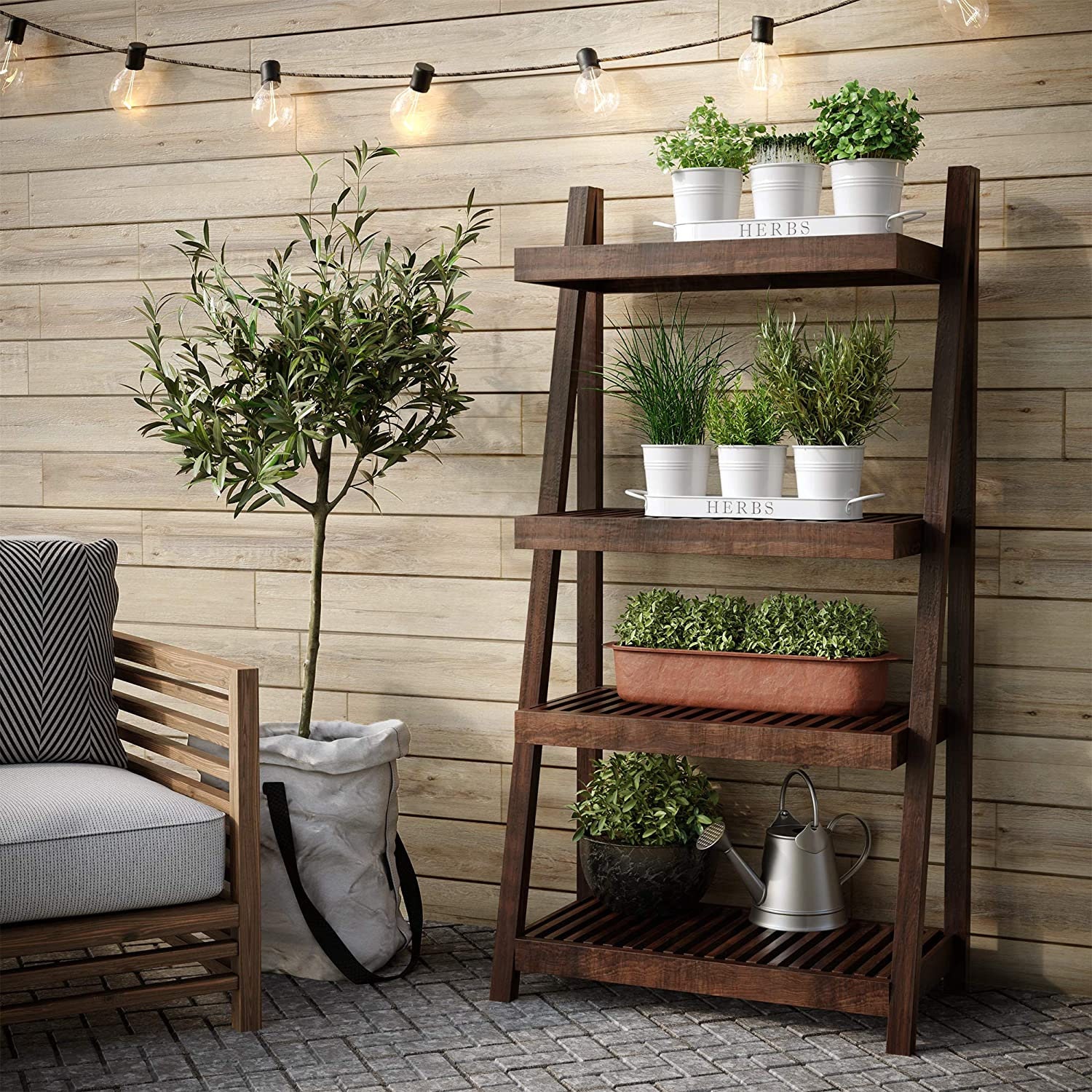 Set de macetas de hierbas con bandeja para jardín interior o | Etsy