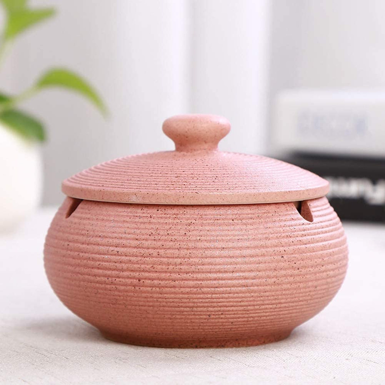 Ceramic Ashtray with Lids Windproof Cigarette Ashtray Etsy