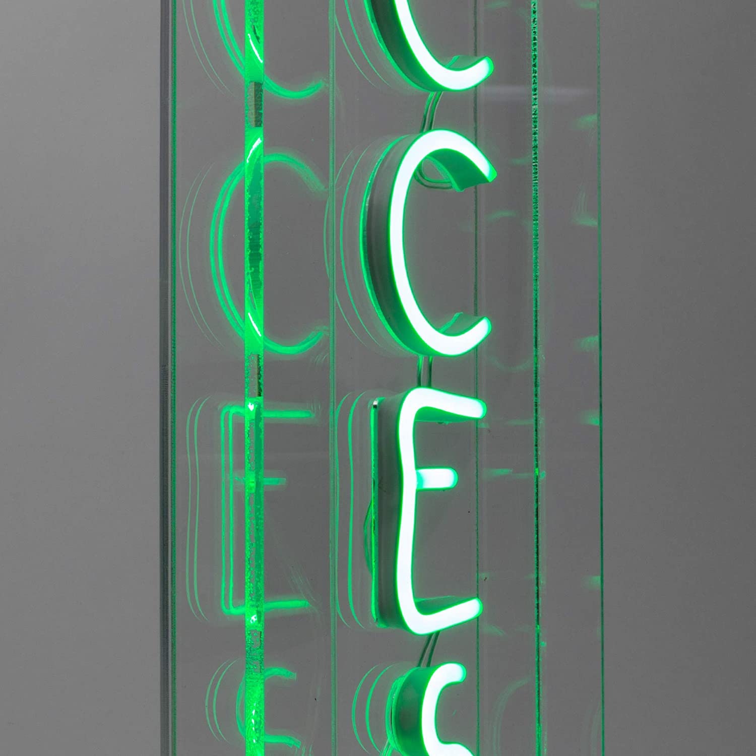 Success Acrylic Neon Wall Sign Bright Green Motivational Etsy