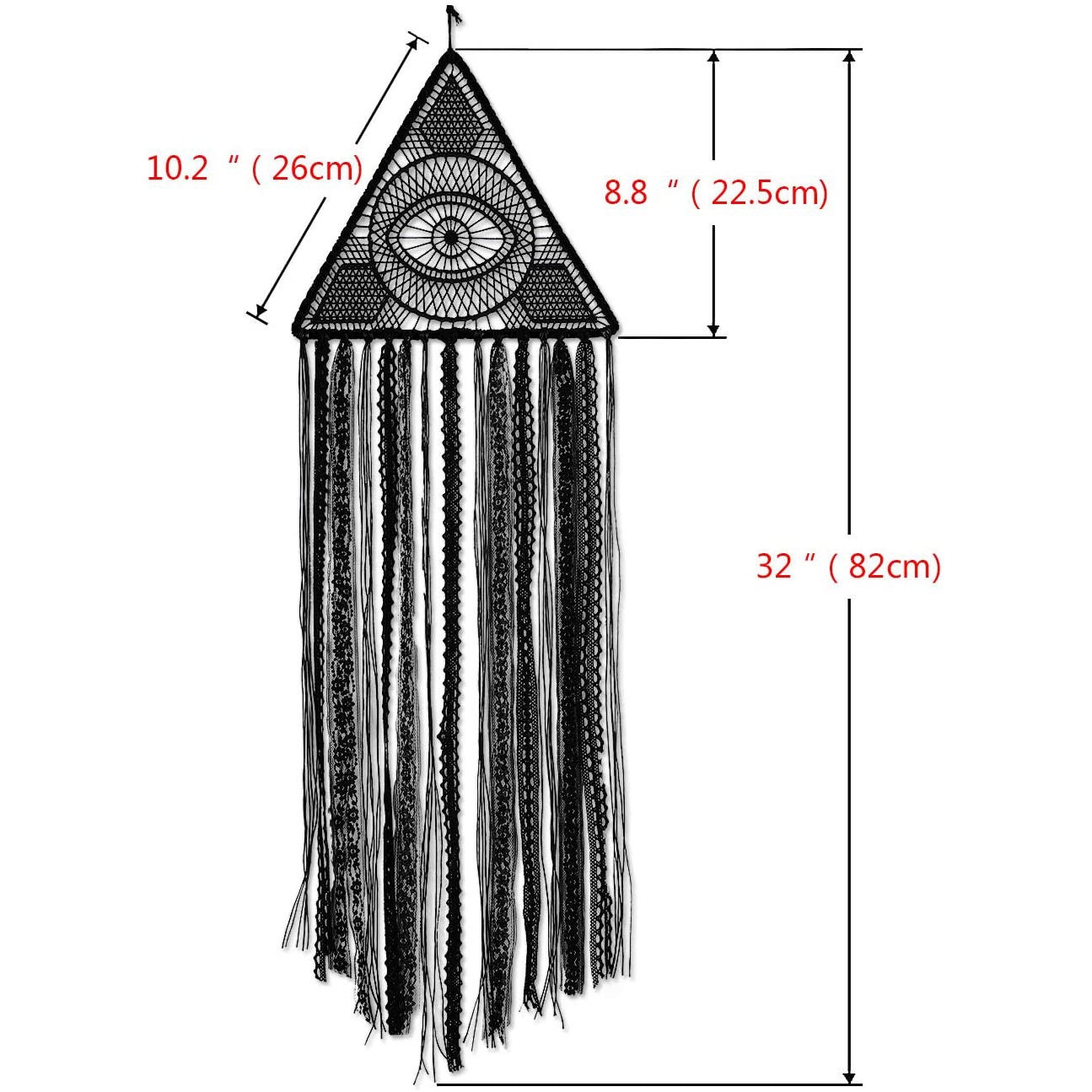 Dream Catcher Evil Eye Dream Catchers Pure Black Dream Catcher Etsy