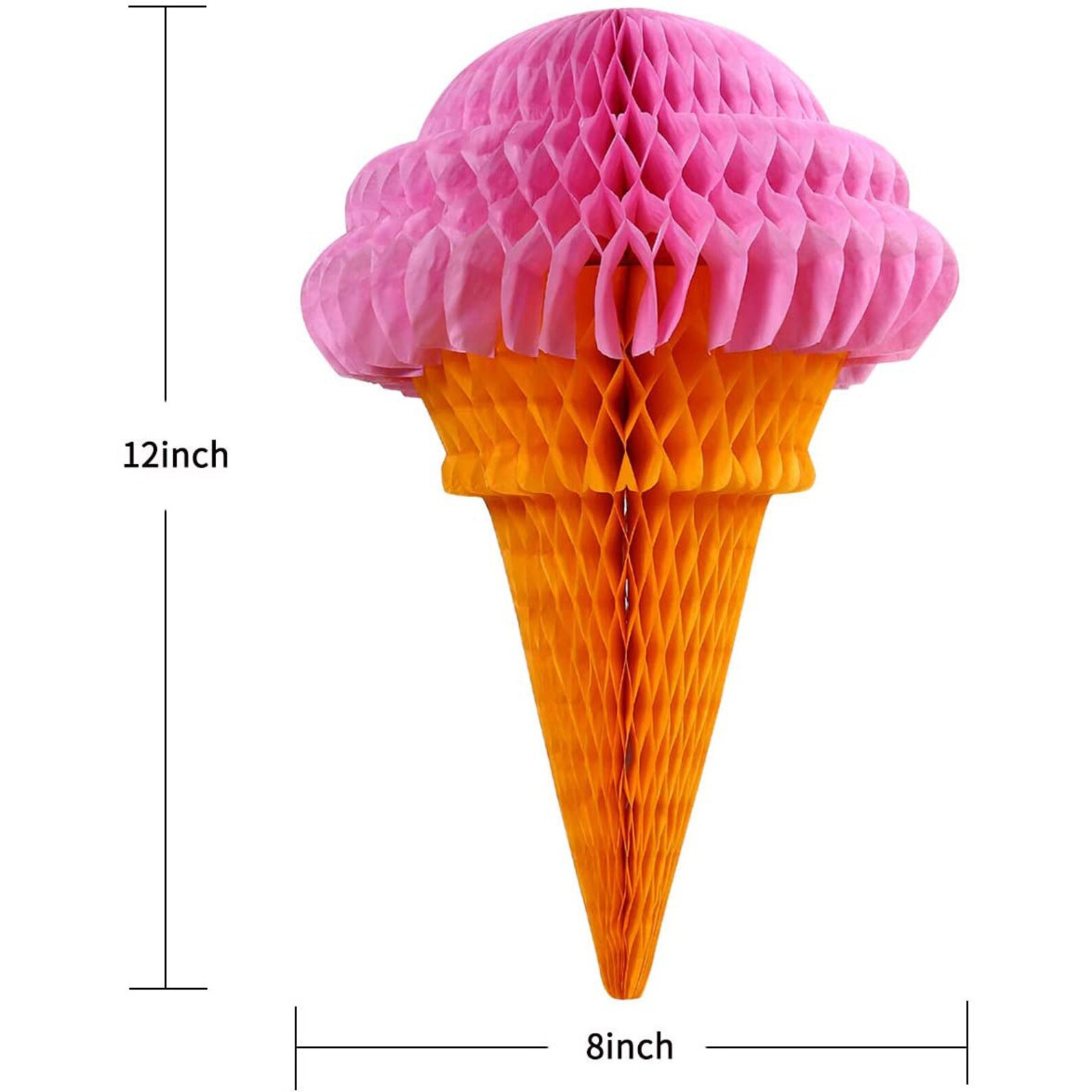 Ice Cream Party Themed Hanging Tissue Paper Ice Cream Cone Etsy
