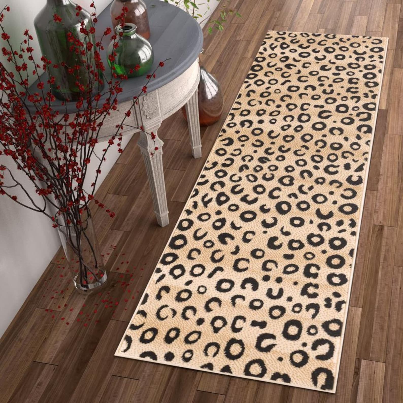 Fluffy Leopard Pattern Rug Comfy Carpet w/ Animal Printed | Etsy