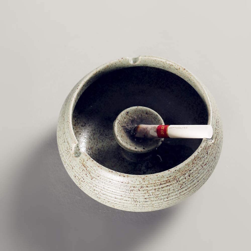 Ceramic Ashtray with Lids Windproof Cigarette Ashtray Etsy