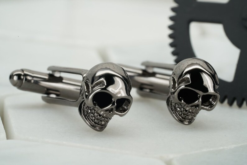 Skull Cufflinks. Mens Cufflinks. Mens Gothic Cufflinks. Etsy