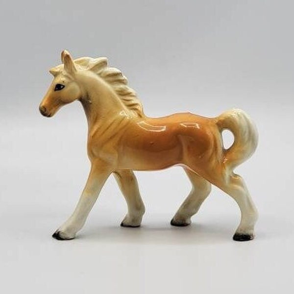 Vintage Ceramic Beswick Style Palomino Foal Figurine