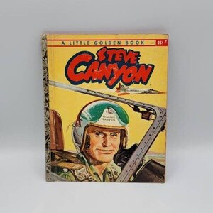 Vintage Little Golden Book, Steve Canyon, 1959