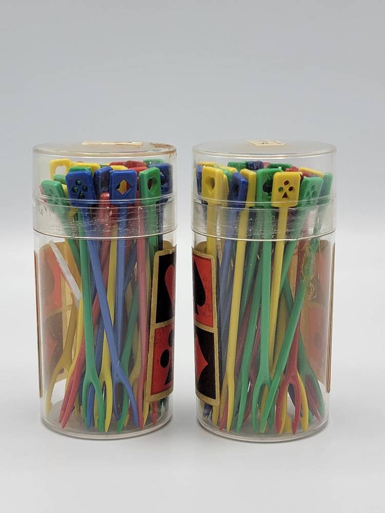 Vintage Plastic Cocktail Hor D'oeuvres Picks Card Party Etsy