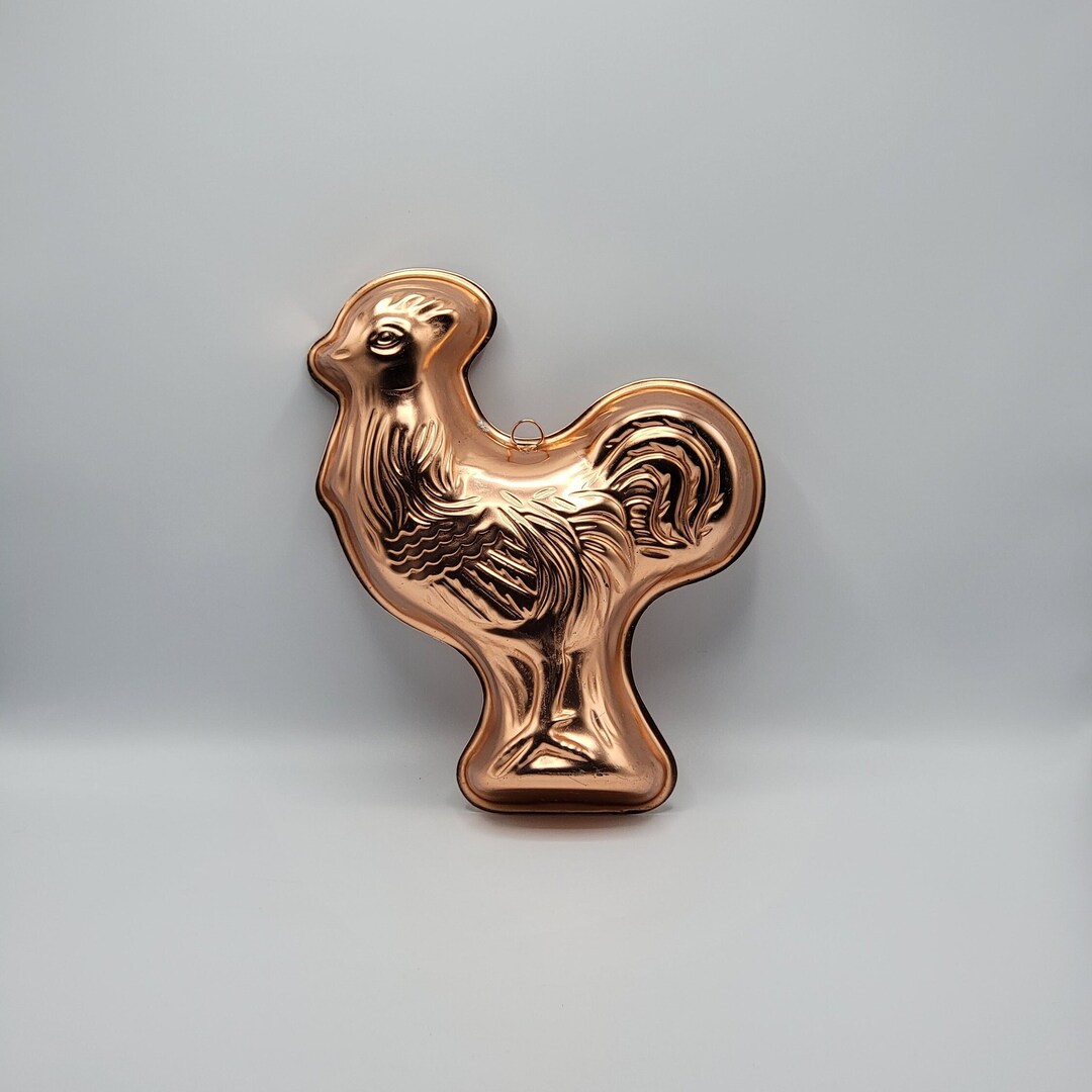 Vintage Copper Chicken Mold Farmhouse Country Wall Hanging Etsy