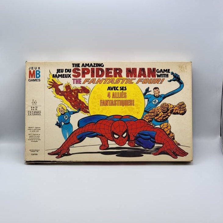 THE AMAZING SPIDER-MAN BOARD GAME WITH THE FANTASTIC FOUR !!