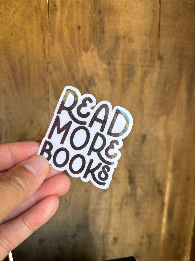 Read More Books Sticker | Book Sticker | Bookish Items | Journal ...