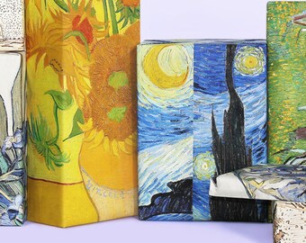 Vincent van Gogh Wrapping Paper; Painting Gift Wrap; Starry Night ; Vincent