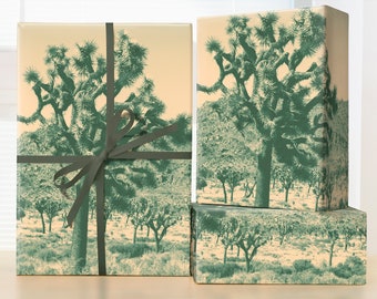 Joshua Tree Wrapping Paper Roll; Joshua Tree Horizon Gift Wrap Sheets; Desert; Palm Springs Pattern; Yucca Tree; Joshua Tree Pattern