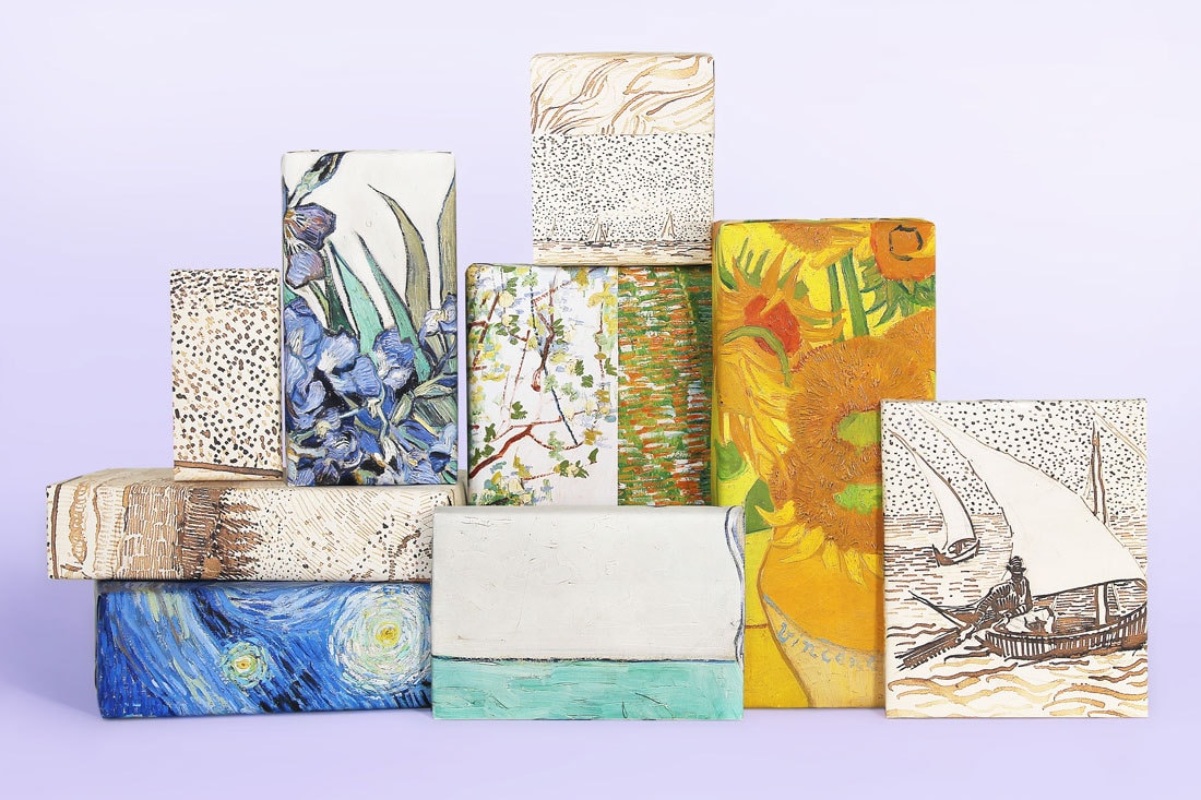 Papel de envolver flores coreanas, Serie de cielo estrellado de Van Gogh,  Material de ramo de flores, papel de envolver regalos, suministros de  floristería, 20 unidades por lote - AliExpress