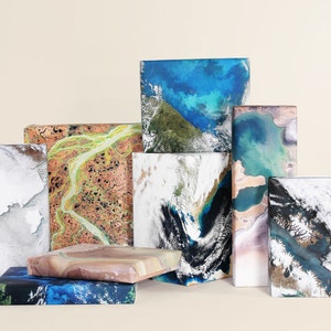 Landscapes from Space Wrapping Paper ; Landscape ; Wrapping Paper ; Gift Wrap
