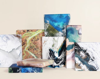 Landscapes from Space Wrapping Paper ; Landscape ; Wrapping Paper ; Gift Wrap