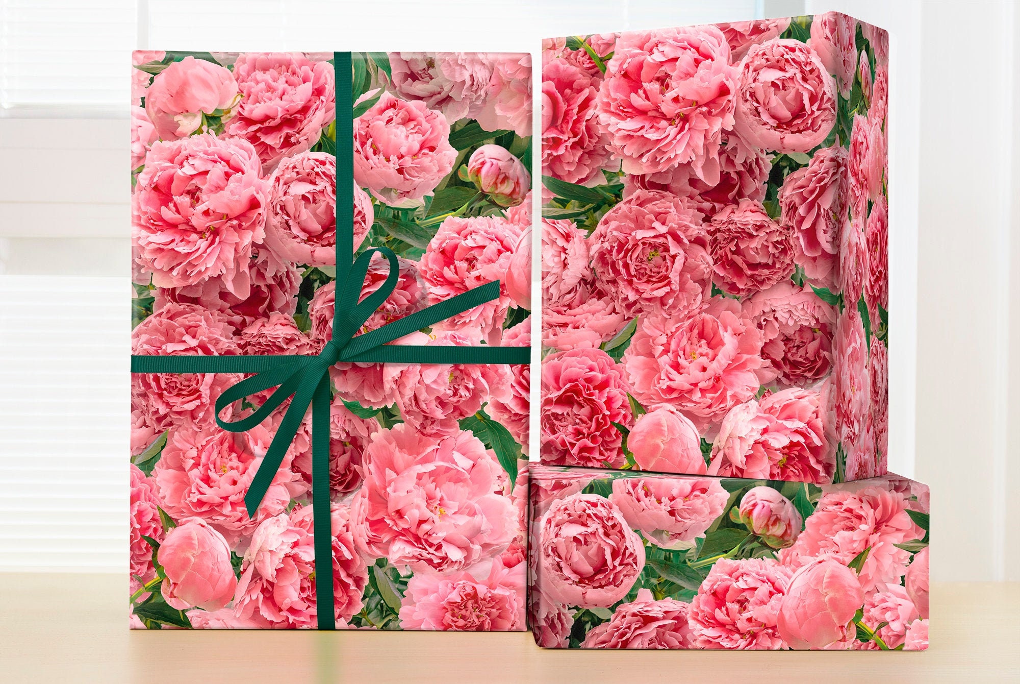Pink White Rose Wrapping Paper Garden Roses Gift Wrapping Paper With  Stunning Bouquet of Hybrid Tea Roses Baby Shower Wrapping Paper 