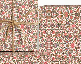 19th Century French Textile Wrapping Paper; Christmas Gift Wrapping; Christmas Wrapping Paper; Gift Wrapping; Textile Gift Wrapping; Gift