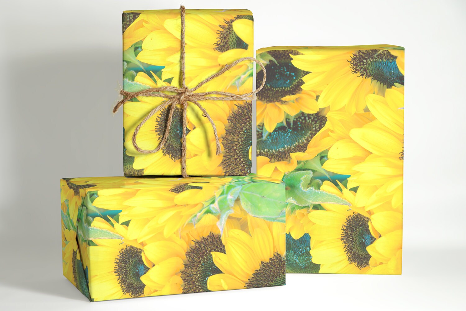 Sunflower Wrapping Paper Wedding Wrapping Paper Flower Etsy