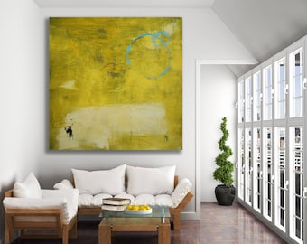Yellow Abstract Art / Large Abstract Art / Original Art / Extra Large Abstract Art / Yellow Painting