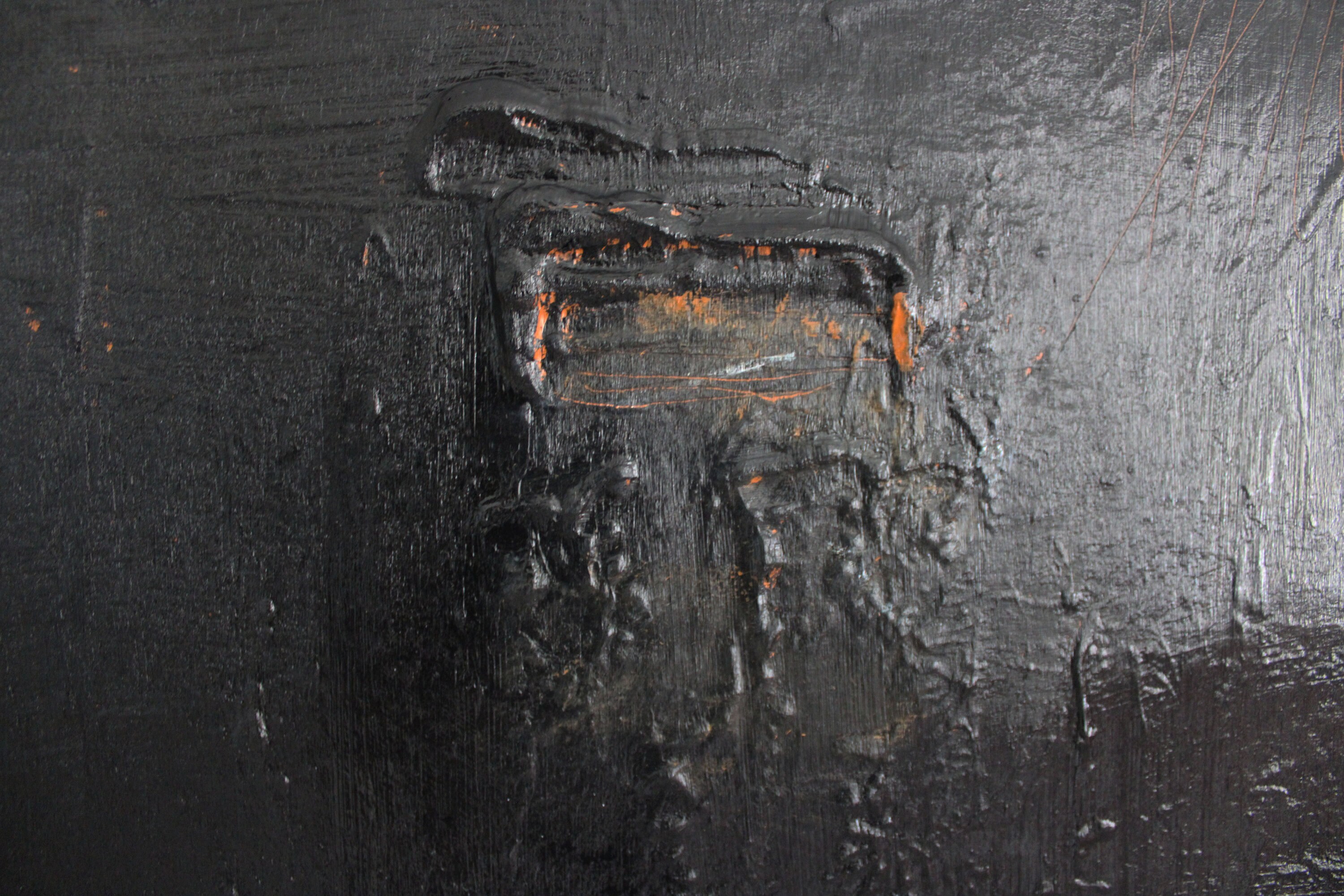 Black Abstract Art / Black Painting / Large Black Art / Black Etsy Canada