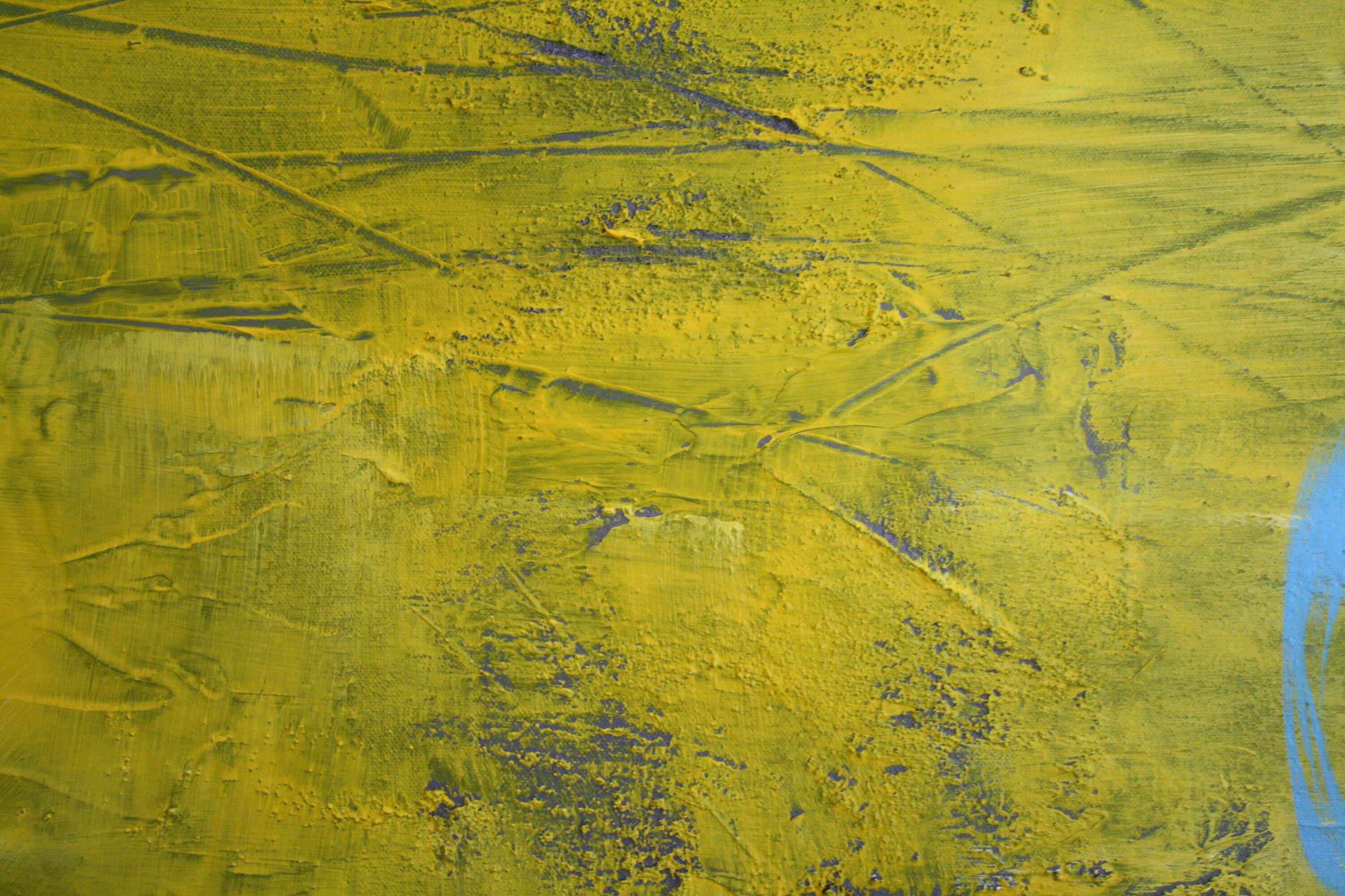 Yellow Abstract Art / Large Abstract Art / Original Art / Etsy