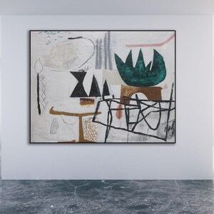 Title: "Force of Nature" / Abstract Painting / Large Abstract Art / Abstract Art / Modern Art / Contemporary Art / Black and White Art