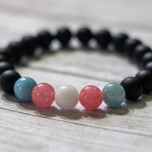 Trans pride bracelet, transgender pride jewelry, nonbinary bracelet, trans gift