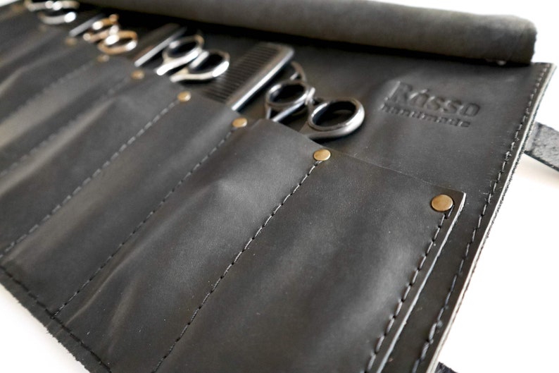 Barber Tool Roll Scissor Comb & Razor Case for Hair Salons Etsy