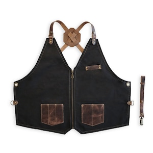 Stylist Vest With Leather Pockets Premium Quality With Your - Etsy