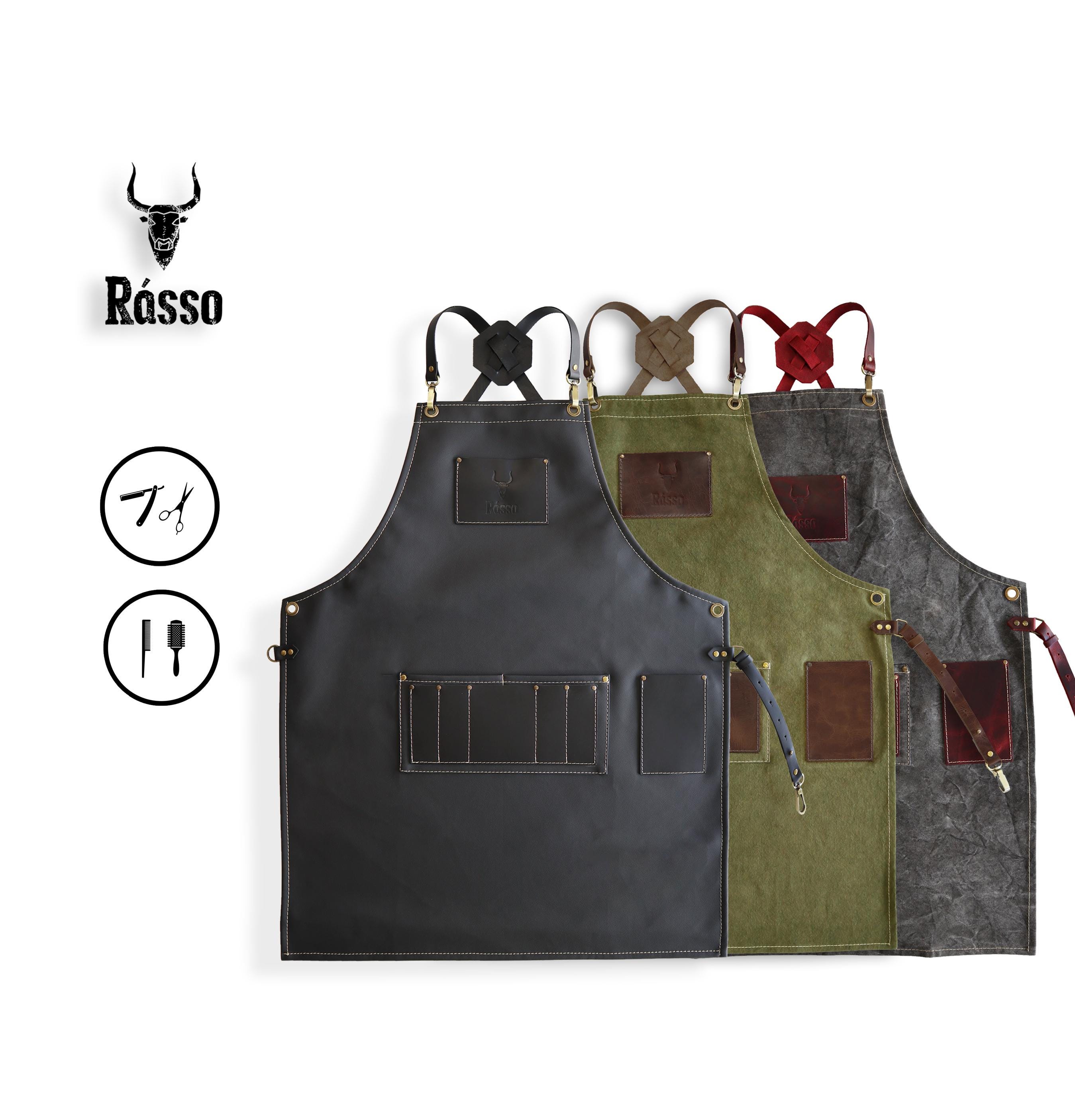 ELVIS Hair Salon Apron, Premium Quality Leather, Hair