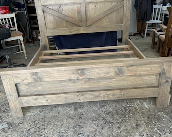 king size farmhouse bed