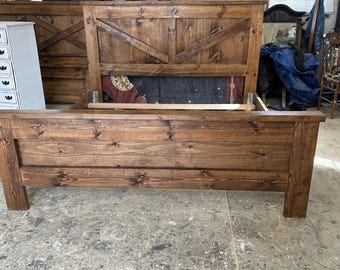 king size farmhouse bed