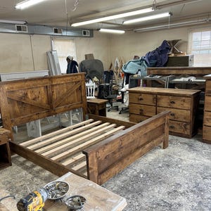 king size farmhouse bedroom suit