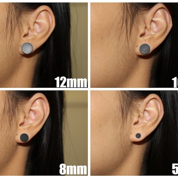 Buy Mens Earrings Gold Stud Earrings for Men Circle 6mm Stud Earrings Men  Black / Silver Round Steel Studs Earring Mens Jewelry Gifts Online in India  - Etsy