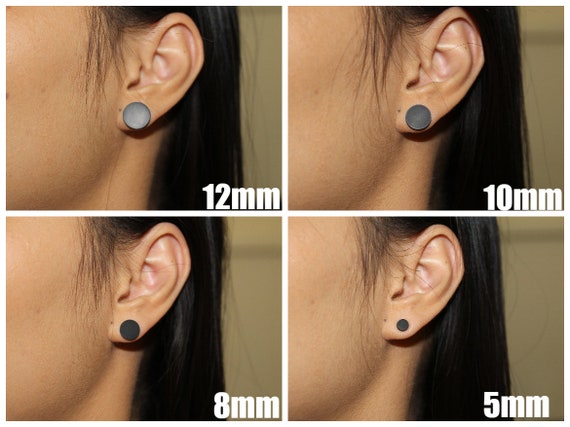flat black studs