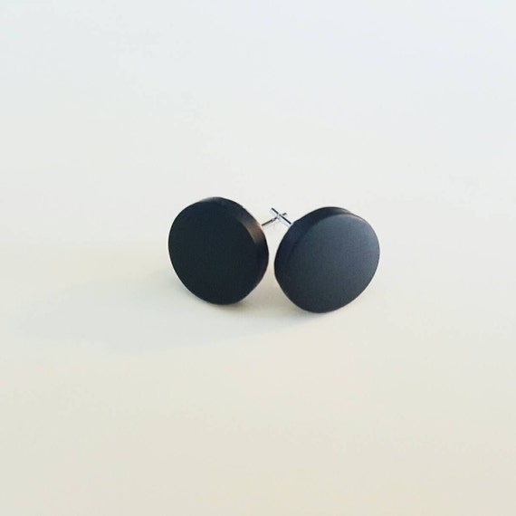 flat black studs