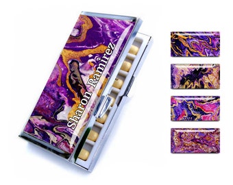 Weekly pill case, 7 day pill organizer, pill holder, pill box organizer, pill containers for travel, vitamin box, going away present