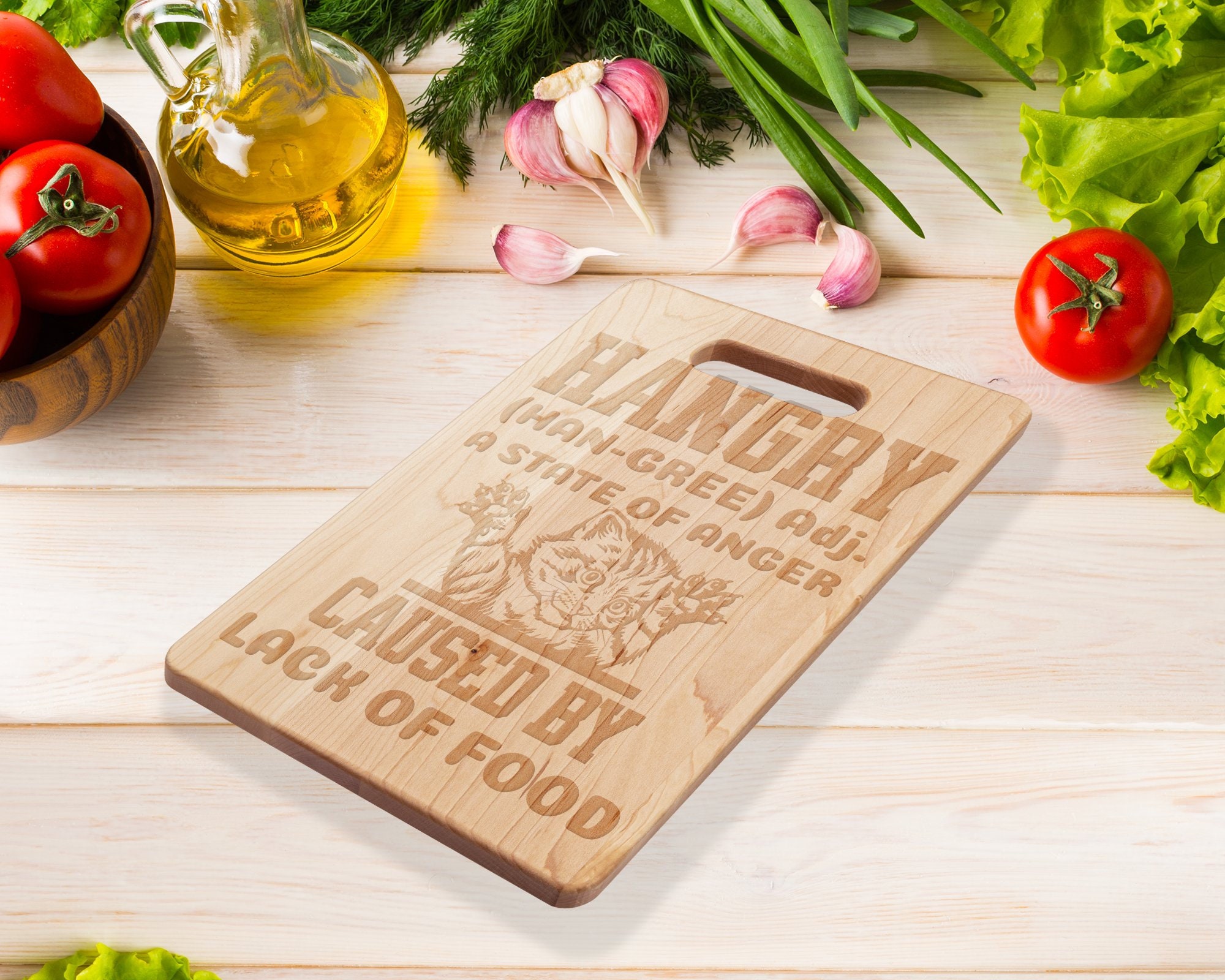 Stanger Things Inspired Cutting Board Hangry Things