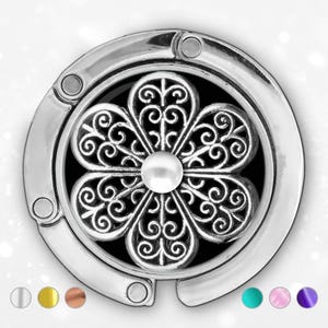 UTOCLEC 4er Set Taschenhalter Für Tisch - Marmoroptik Faltbar