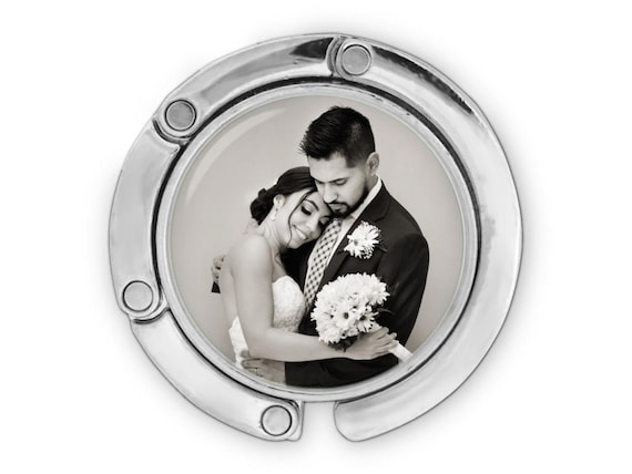 Custom Photo purse hook for table, loss of loved one magnetic bag hook, pet memorial best friend gift, handbag hanger personalized gifts