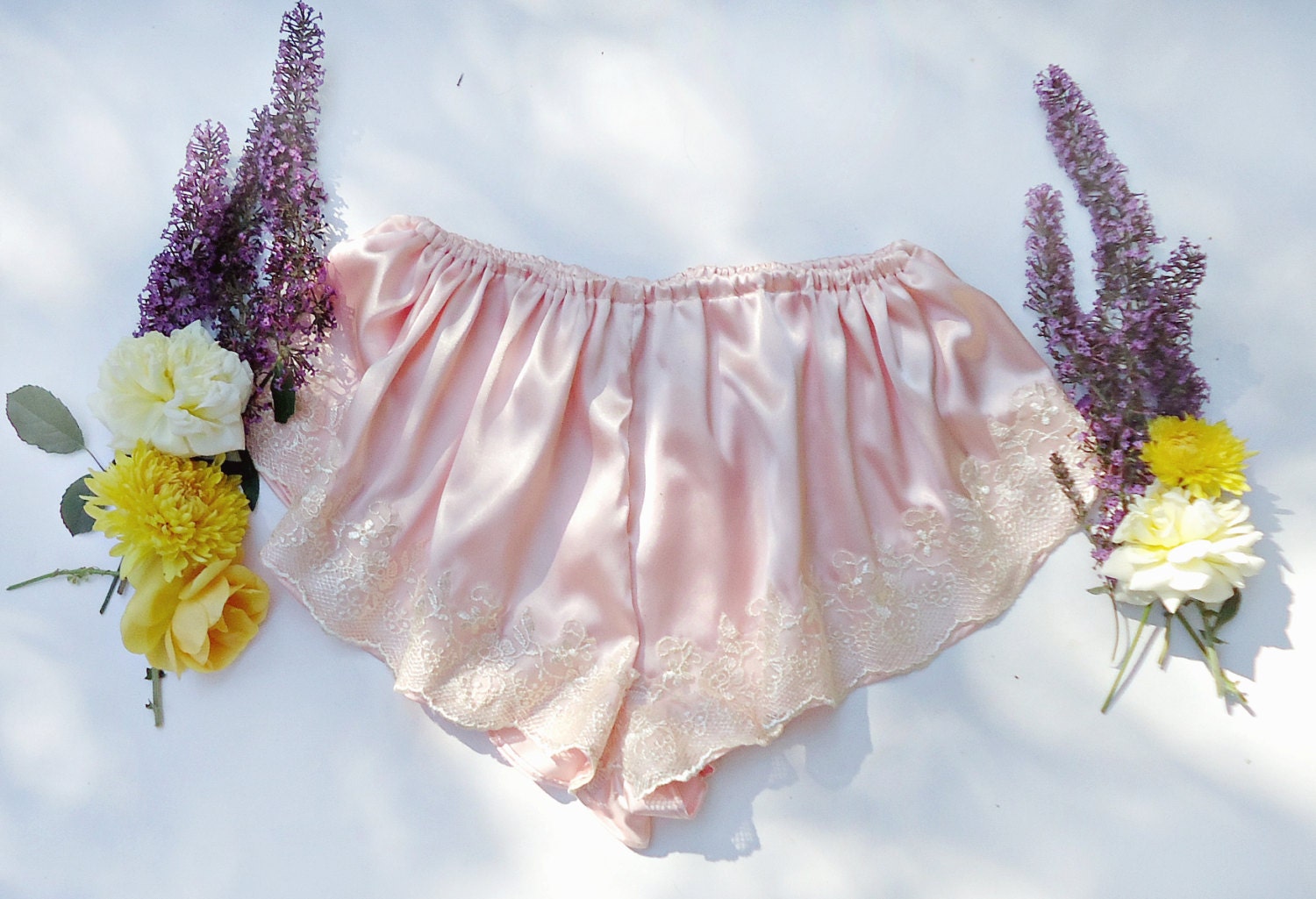 French knickers silk lingerie pink silk knickers silk Etsy