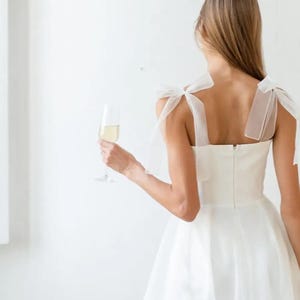 Ready to ship Wedding Dress (US4 - US10) // Short wedding dress • midi wedding dress • elopement dress • cocktail dress • SAMPLE SALE