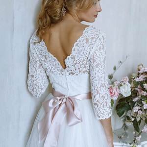 Ready to ship wedding dress // Boho wedding dress Wedding dress Short Sleeve Wedding Dress vintage wedding dress elegant wedding gown