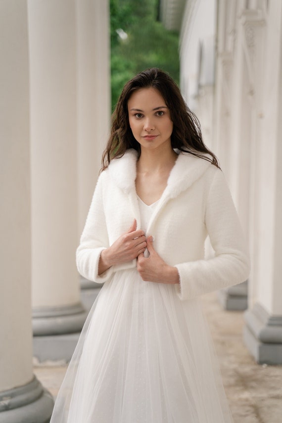 Giacca da sposa cappotto di lana giacca da sposa top da sposa
