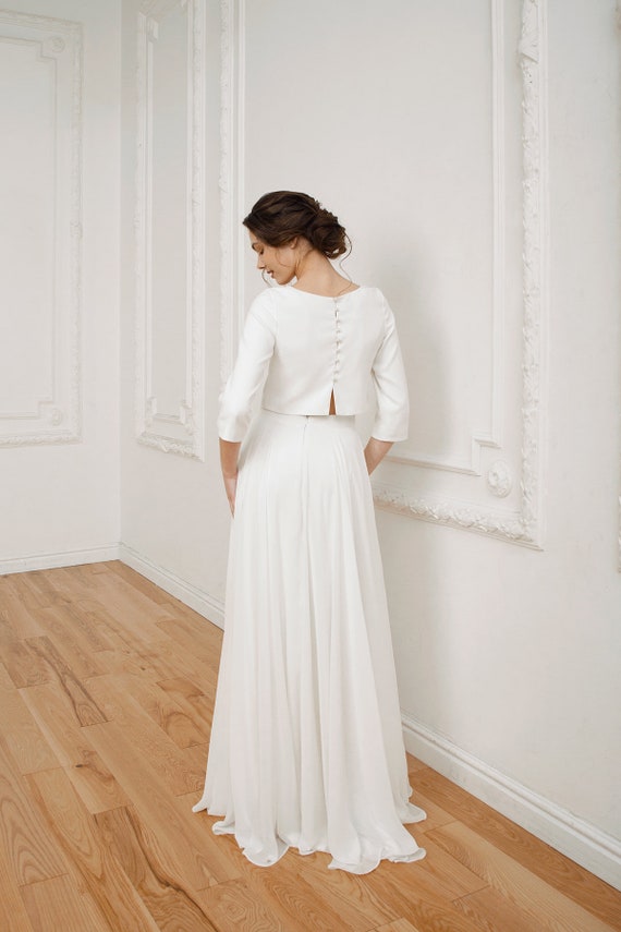 High low cut wedding dresses deals