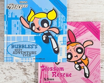 Cartoon Network The Powerpuff Girls Souvenir Storybook Hardcover Books (Lot of 2, First Scholastic Printing, 2001)